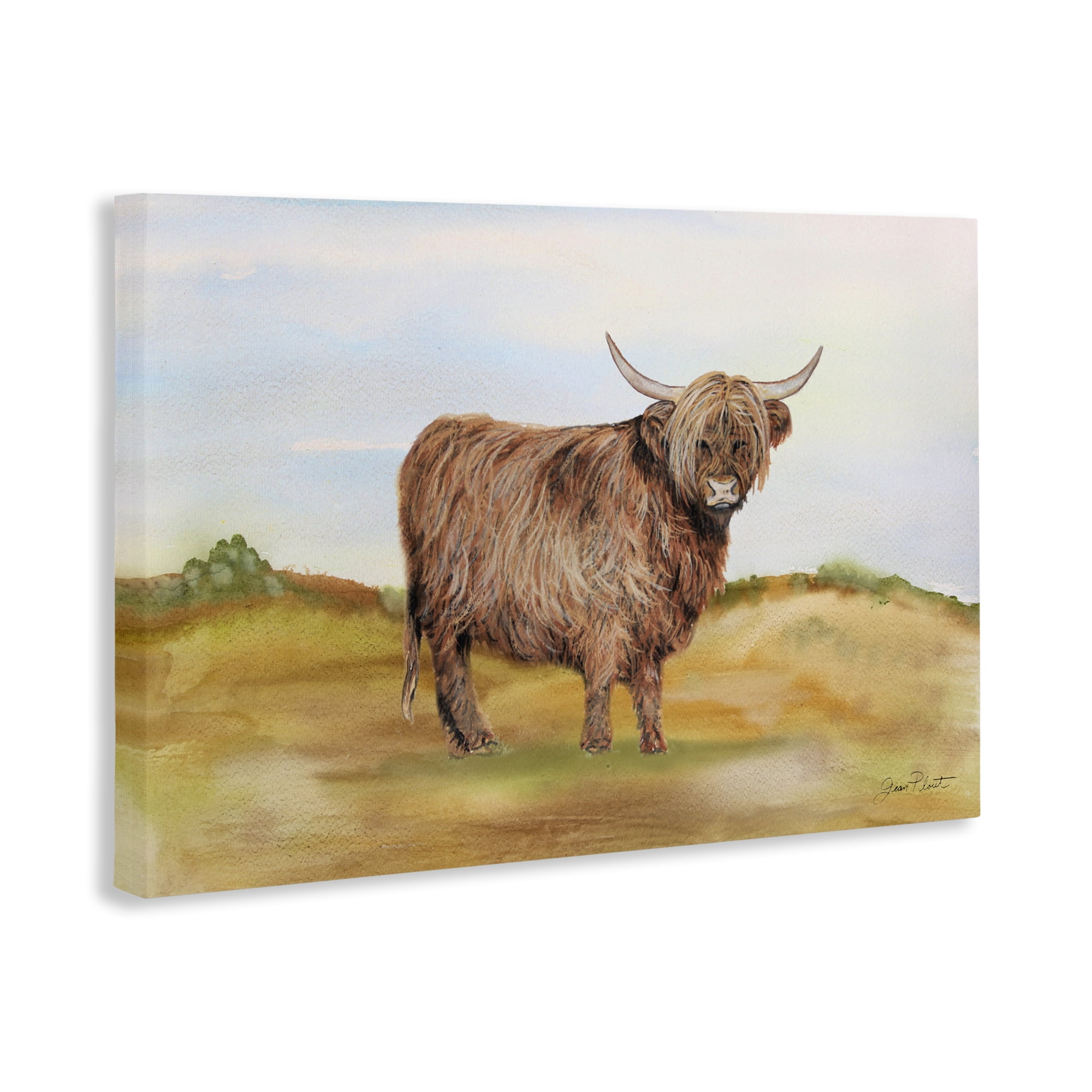 Farm Animal In Pasture Canvas Wall Art, design by Jean Plout