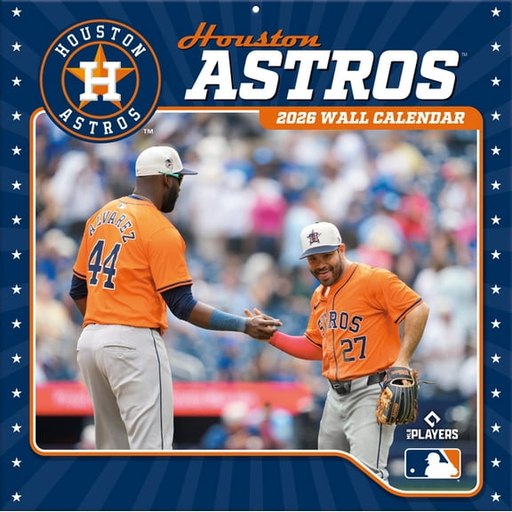 Houston Astros 2026 12x12 Team Wall Calendar, (Paperback)