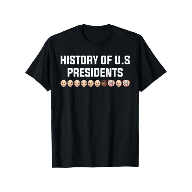 100% Cotton Printing History Of U.s Presidents T-Shirt