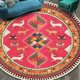 thumbnail image 3 of Alfombra étnica de mandala lavable para interiores, estilo bohemio, redonda, antideslizante, moderna, para sala de estar, dormitorio y comedor., 3 of 4