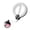 A002- White (Smart Light-Up), variant on Wrist Roller Forearm Exerciser | Pink Wrist Exerciser Strengthener for Home Workout Equipment for Men and Women | Grip Strength Trainer for Physical and Forearm Workout