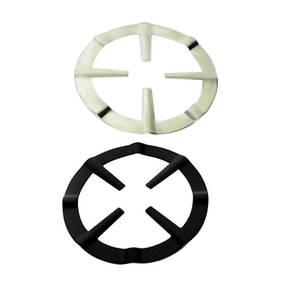 FELTECHELECTR 2Pcs Pot Stove Stand Stove Grate Bars Easy to Clean No Rust Black and Silver 13.3*5.2in