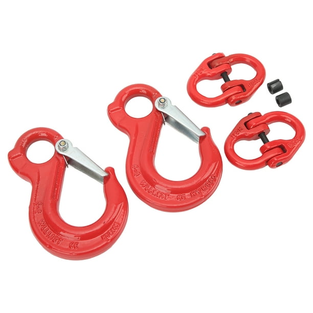 4.21inch Slip Hook Heavy Duty 1.12T Bearing Double Ring Swivel Lifting Hook  With 2 Ring Buckle For Factory Trailer Lifting Chain Connector