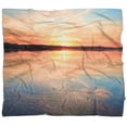 thumbnail image 4 of DESIGN ART Designart 'Sensational Sunset in Australia' Seascape Throw Blanket, 4 of 5