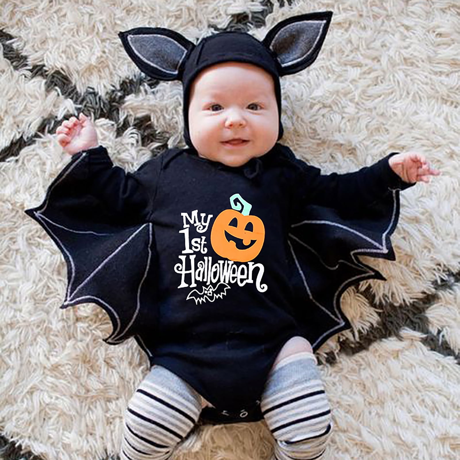 Travelwant My First Halloween Outfits Newborn Baby Boy Bat Cosplay ...