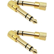 Monoprice 3.5mm TRS Stereo Plug to 3.5mm TS Mono Jack Adapter, Gold ...