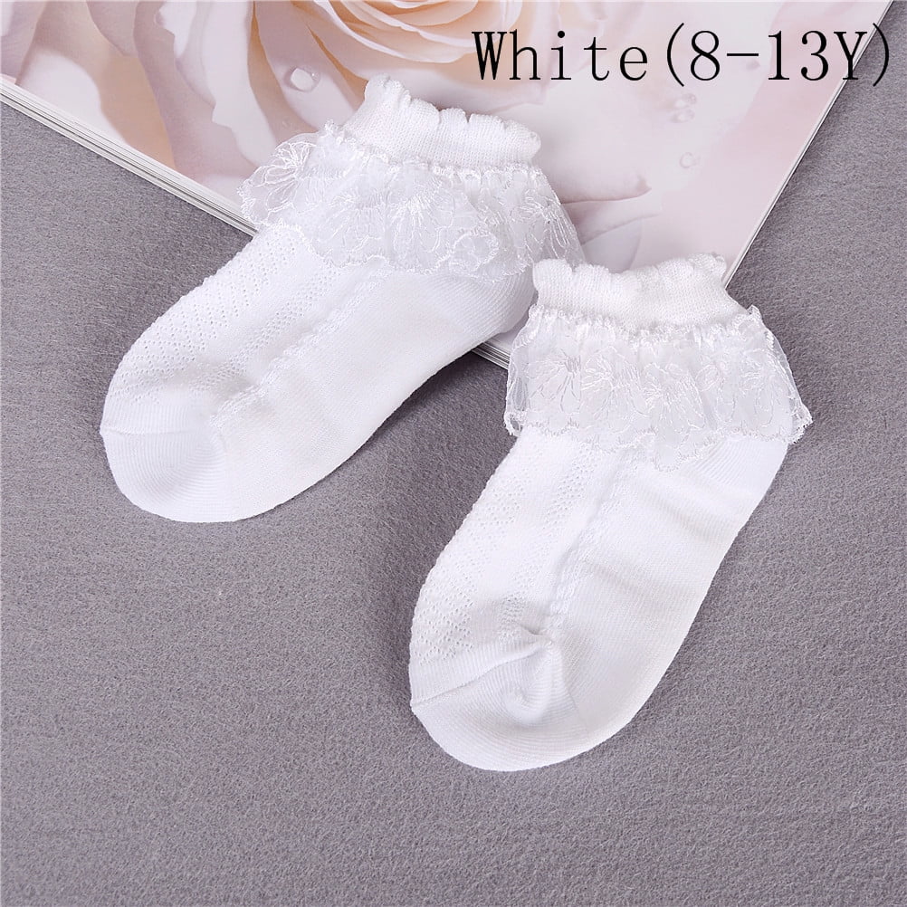 Summer Baby Girls Kids Toddler Socks Cotton Lace Princess Ankle Mesh Socks  UP 