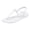 White, variant on Women T-Strap Flip Flop Sandals Adjustable Ankle Strap Non Slip Lightweight Summer Beach Flat Shoes