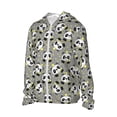 thumbnail image 2 of KLL Panda With Crown And Stars Print Men's Women’s UPF 50+ Sun Protection Outdoor Hoodie Jacket Long Sleeve Fishing Hiking Performance Shirt-Large, 2 of 6