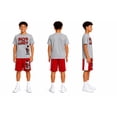 thumbnail image 2 of Quad Seven Boys Short Set Printed Graphic Short Sleeve Shirt & French Terry Matching Shorts 2 Piece, 2 of 7