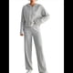 thumbnail image 1 of Conjuntos de Salón para Mujer, Pijamas de 2 Piezas A Juego, Moda de Otoño, Conjuntos de Punto Acanalado, Chándales Casuales de Larga Gris M, 1 of 10