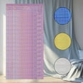 thumbnail image 3 of Namzi-b 2 Pack Blue Small Squares Foil Curtain Backdrop, 3.28Ft x 8.2Ft Metallic Tinsel Foil Fringe Streamer Curtains for Photo Booth Props Decor Party Supplies, 3 of 4