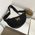 thumbnail image 3 of Bolso de viaje femenino ligero bordado para mujer bolso de media luna versátil mariposa, 3 of 9