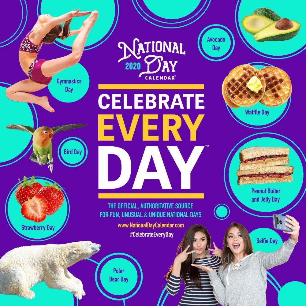 Calendar Ink, 2020 National Day Wall Calendar - Walmart.com