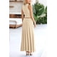 thumbnail image 2 of Conjunto de Maxi Falda de 2 Piezas para Mujer PRETTYGARDEN Beige XL, 2 of 7