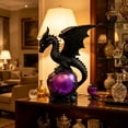thumbnail image 6 of Large Dragon with Purple Storm Ball Orbe Statue Lamp,Shaped Lamp Decoration With USB Socket, 6 of 6