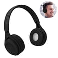 thumbnail image 2 of Auriculares Bluetooth orejeras de proteína de memoria suave y micrófono integrado para iPhone/teléfono Android/PC/TVNegro Xemadio 223000-2, 2 of 7