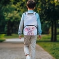 thumbnail image 4 of Uourmeti Starry Elephant Design Large Capacity Bookbag for School Daypack, Portable Side Mesh Pockets Polyester School Backpack, 4 of 10