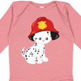 thumbnail image 4 of Inktastic Fireman Dog, Cute Dog, Puppy, Doggo, Dalmatian Boys or Girls Long Sleeve Baby Bodysuit, 4 of 5