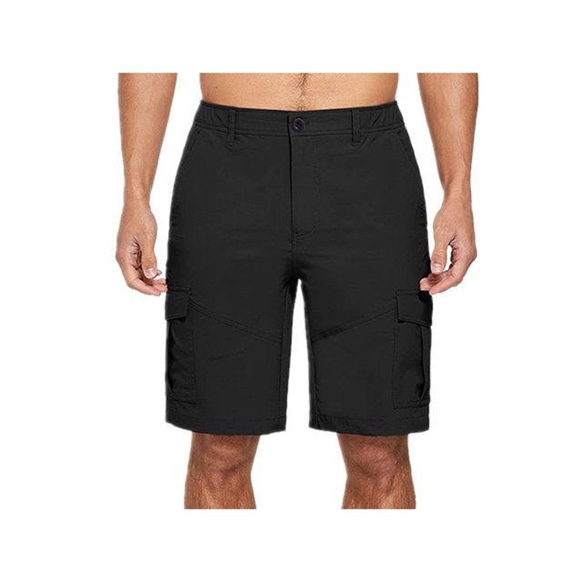 Txlixc Pantalones cortos de hombre, pantalones cortos de cintura alta de color sólido Txlixc moda