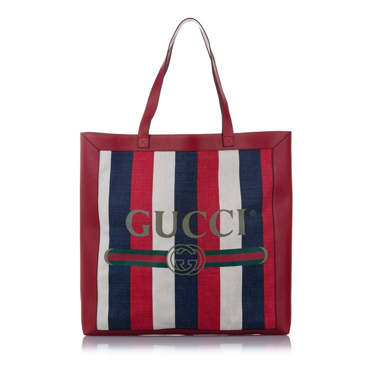 Gucci GG Fabric Canvas Tote Bag