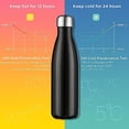 thumbnail image 1 of Botella de agua NQ 1L Acero inoxidable Doble pared Aislamiento, 1 of 5