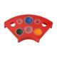 thumbnail image 1 of Soporte de pigmento de tatuaje de plástico con forma de abanico de 8 orificios, bandeja para taza mezcladora de color con forma de abanico para máquina de tatuaje, banco de trabajo para tatuajes, 1 of 6