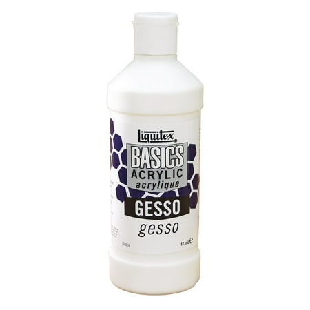 Liquitex Gesso - Liquitex BASICS Gesso Surface Prep Medium, 16-oz
