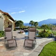 thumbnail image 1 of SEGMART 2-Piece Lounge Chair Outdoor, Folding Zero Gravity Recliners with Adjustable Headrests, Sturdy Camping Chairs with Cup Holder, Capacity of 264lbs for Backyard Porch Beach Pool Porch, Q12232, 1 of 12