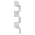 thumbnail image 3 of SalonMore 5 tiers Trapezoidal Wall Shelf Corner Wooden Shelves Wild Home Rack White, 3 of 7