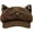 Brown, variant on Women's Cute Retro Cat Ear Leopard Ear Corduroy Octagonal Newsboy Cap for Autumn and Winter