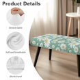 thumbnail image 6 of FKELYI Green Daisy Flower Print Dining Bench Cover for Bedroom Bench Seat Cushion Slipcover with Elastic Band Washable Furniture Protector for Living Room, 6 of 7