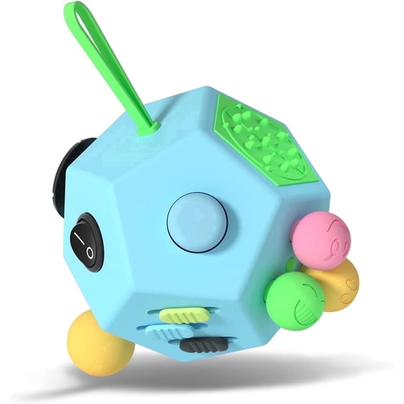 Fidget Dodecagon 12 Sided Fidget Toy Cube Stress Relieves and Anxiety Anti Depression 12 Sides Fidget Toy for Children and Adults