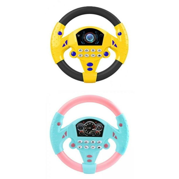 Volante electrónico de 2 piezas de dirección electrónica del conductor del conductor, juguete, de dirección pequeña para niños bebés