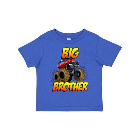 

Inktastic Big Brother Monster Truck Gift Toddler Boy Girl T-Shirt