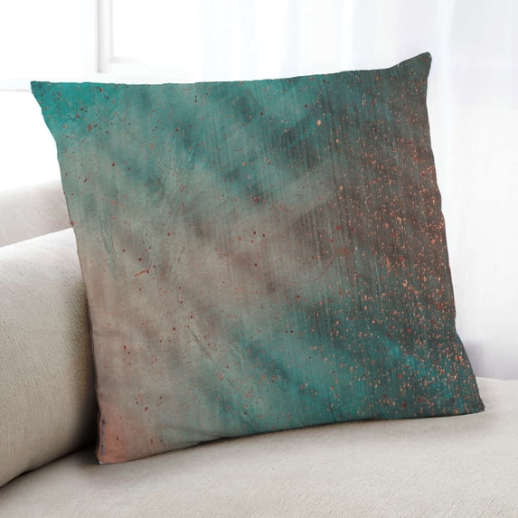 Ahgly Company Abstract Paint Splatter Indoor Throw Pillow, 18 inch by 18 inch