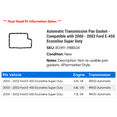 thumbnail image 2 of Automatic Transmission Pan Gasket - Compatible with 2000 - 2002 Ford E-450 Econoline Super Duty 2001, 2 of 2