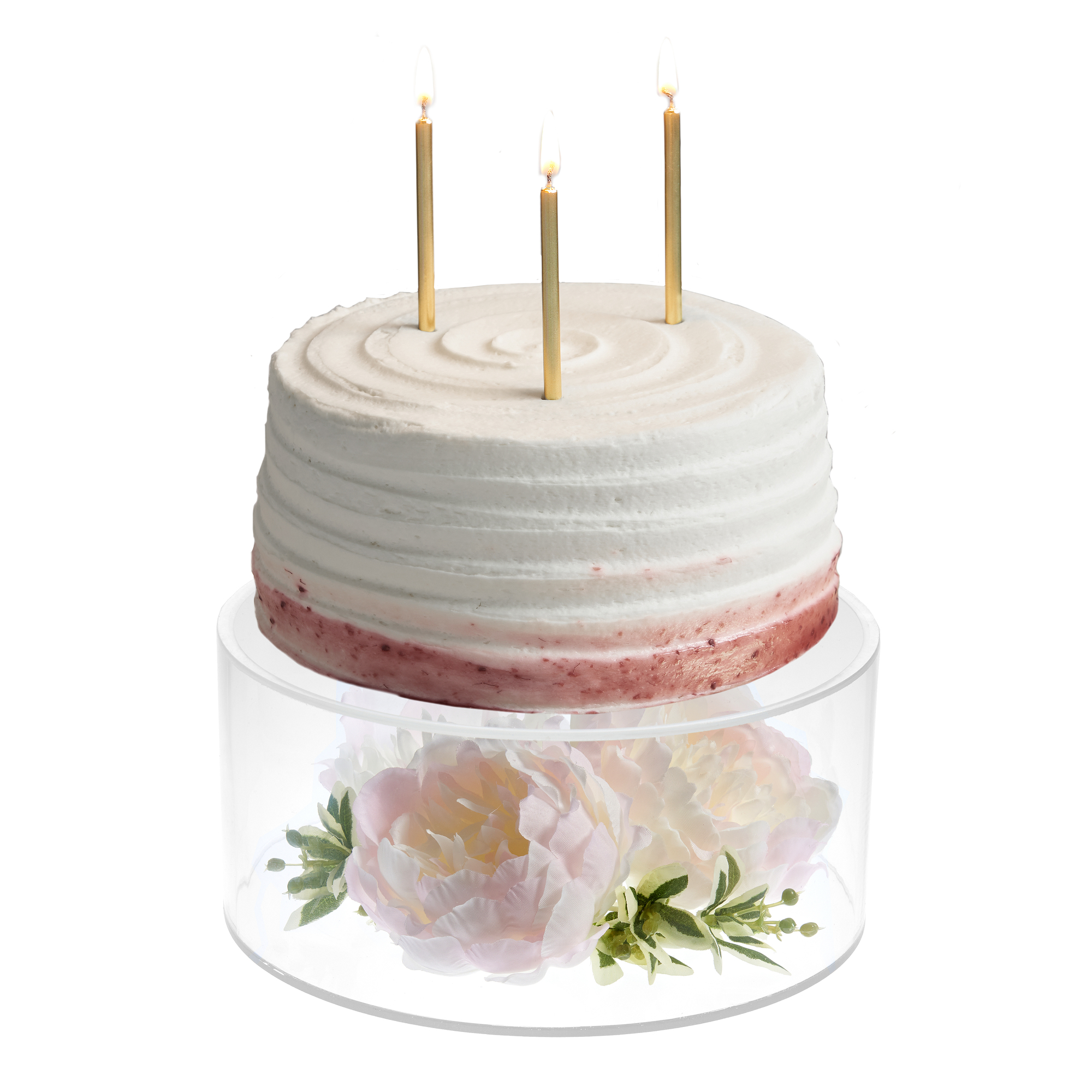Way To Celebrate 8” x 3” Acrylic Cake Stand, Clear