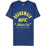 UFC Mens Boardwalk Atlantic City Graphic T-Shirt, Blue, Medium