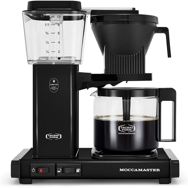 boog Soepel beklimmen Moccamaster 53937 KBGV 10-Cup Coffee Maker Black, 40 Ounce, 1.25l -  Walmart.com