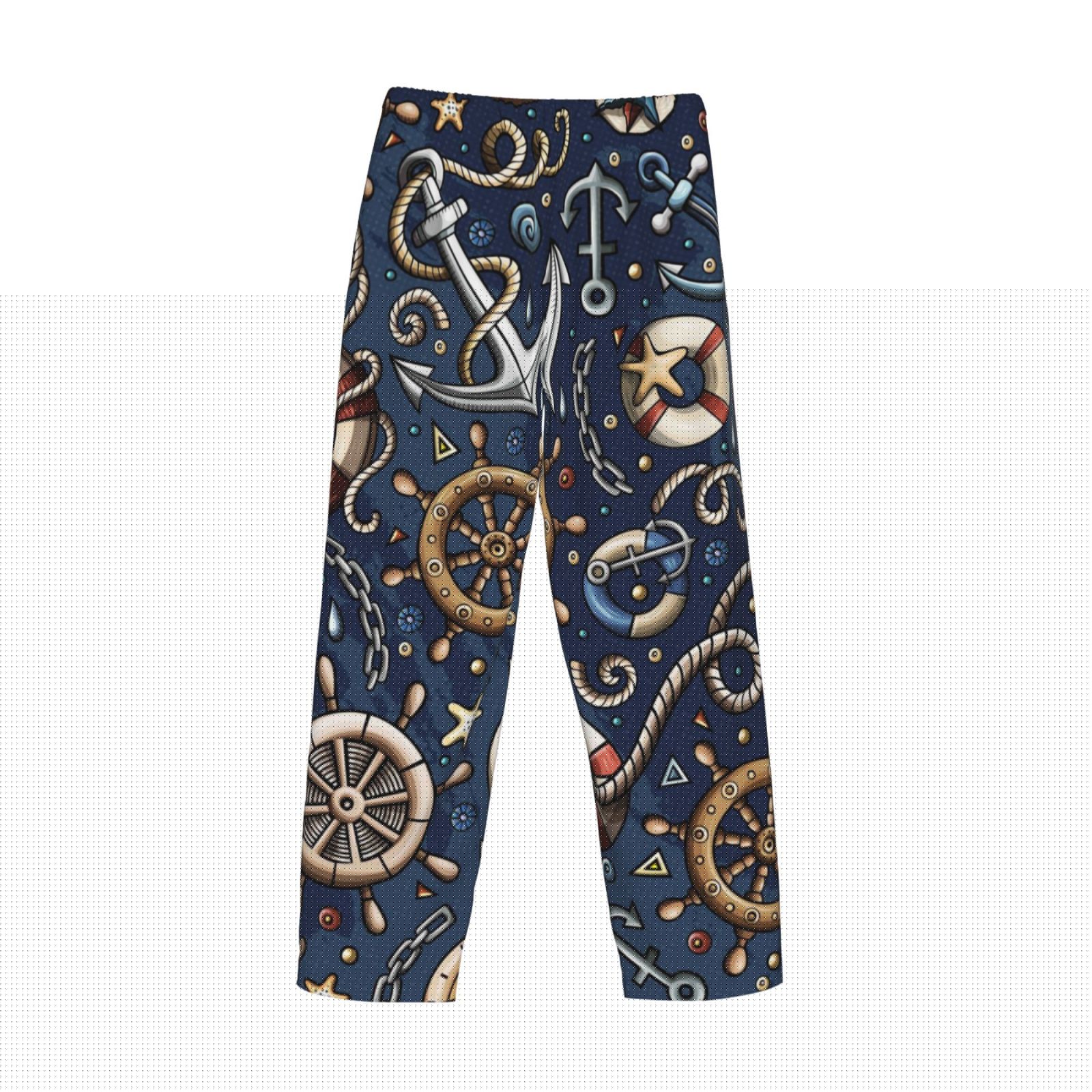 thumbnail image 5 of Xecao Nautical Men's Straight Lounge Pajama Pants: The Ultimate in Comfortable Sleepwear, 5 of 9