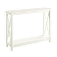 thumbnail image 7 of Convenience Concepts Oxford Console Table with Shelf, Ivory, 7 of 7