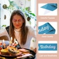 thumbnail image 3 of Uxcell It's My Birthday Glitters Sash for Women Party Favors Light Blue Fantasy, 3 of 6