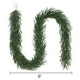 thumbnail image 3 of 9 Ft Christmas Artificial Norfolk Pine Garlands, Real Touch Winter Pine Garland, Green Artificial Greenery Garland for Mantle, Table, Wall, Fireplace, Indoor &Outdoor Holiday Decorations, 3 of 9