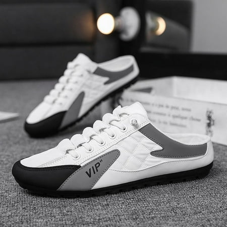 

HOLEX Casual Sports Shoes Loafers Trekking Lace up Shoes Men Slip on Mule Sneakers