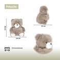 thumbnail image 2 of Oso Cafe De Peluche Con Corazón Super Suave Y Esponjoso, 2 of 4