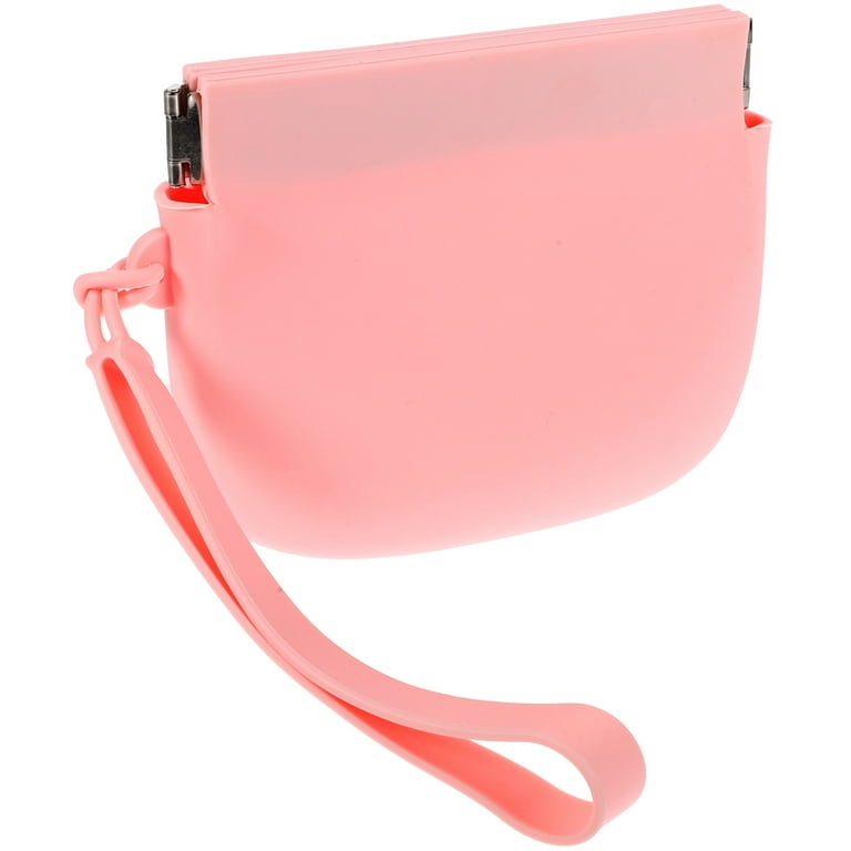 Self closing Small Purse Silicone Purse Women Purse Portable Purse Small Storage Bag