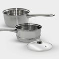 thumbnail image 3 of ExcelSteel 3 Piece Boiler, 2.5 quart, Stainless Steel with Tempered Glass Lid, 3 of 5