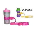 thumbnail image 1 of Sippy Cup Straps for Baby Bottle Toy Leash 2 Pack for Stroller High Chair Strap, 1 of 7