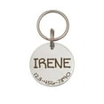 thumbnail image 2 of Anavia Stainless Steel Double Sided Round Name and Phone Number Engraved Dog & Cat ID Tag, Multi-color, L, 2 of 11